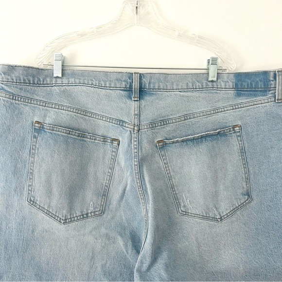 Abercrombie Curve Denim Jean High 90s Straight Slit Split Hem NEW Size 37-24L - Picture 9 of 15